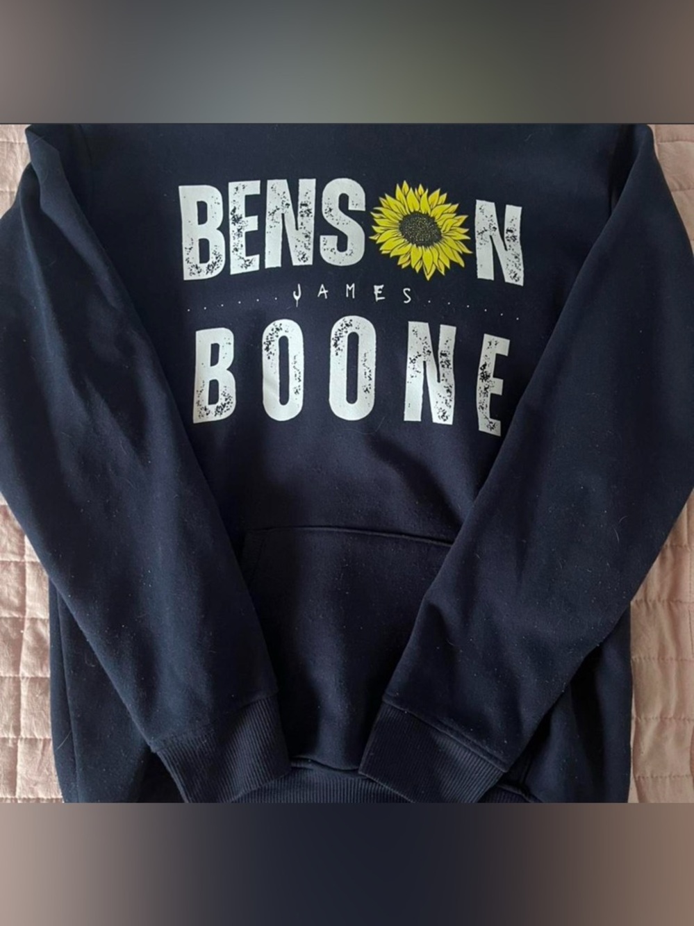 Benson Boone Tour Hoodie  Sweatshirt with Sunflower Graphic S Med